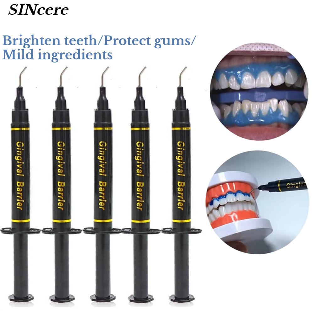 Teeth Whitening Gingival Barrier - Dental Syringe Gum Protector Gel Clinic