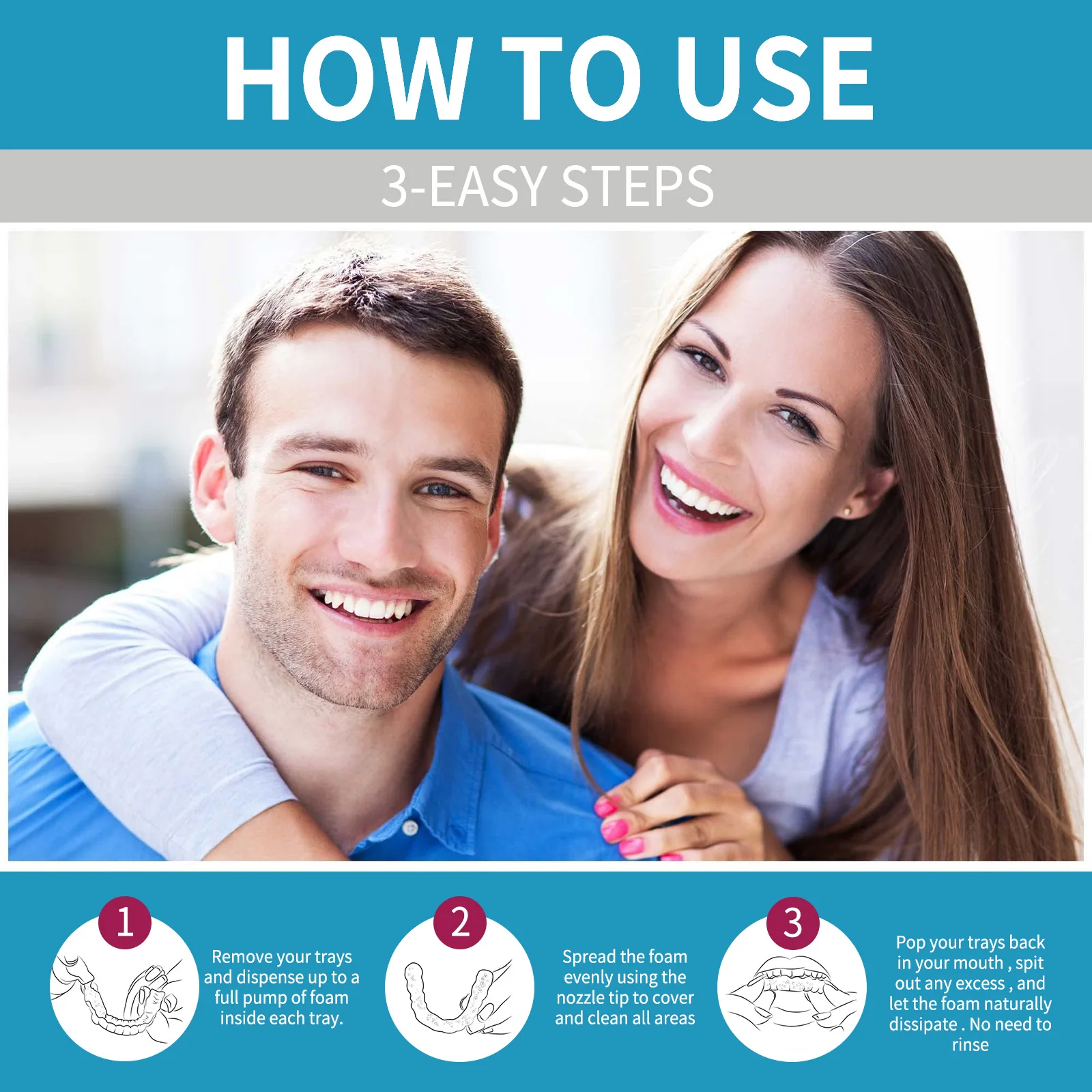 Aligner Denture Cleaner Foam D - đánh giá và giá Teeth Whitening Best