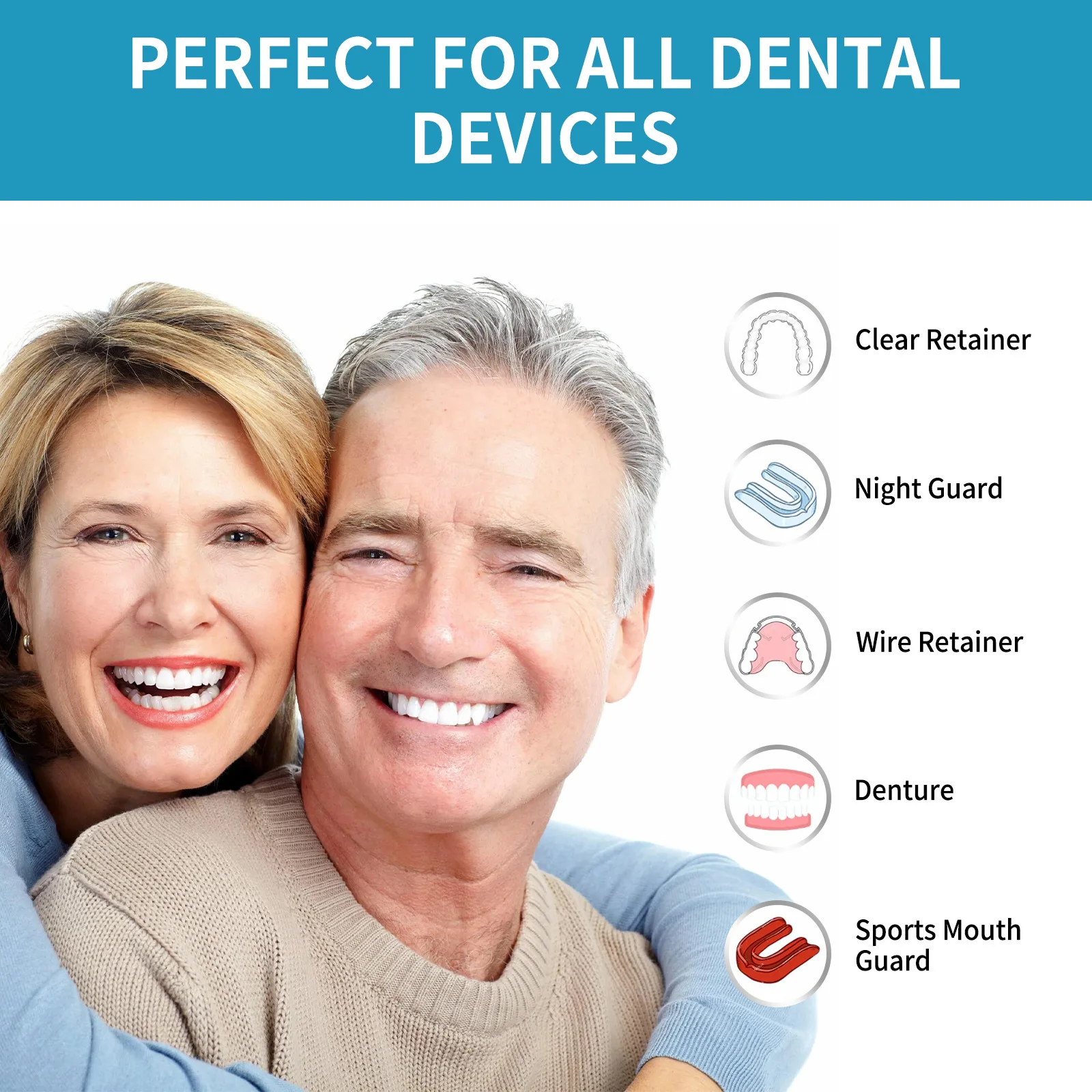 Aligner Denture Cleaner Foam D - đánh giá và giá Teeth Whitening Best