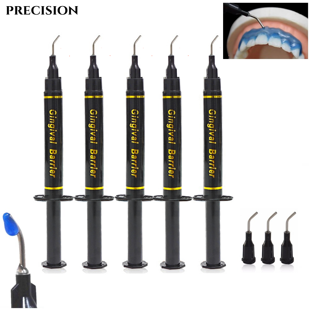5Pcs 1.5ML Teeth Whitening Gin - đánh giá và giá Teeth Whitening Gingival Barrier