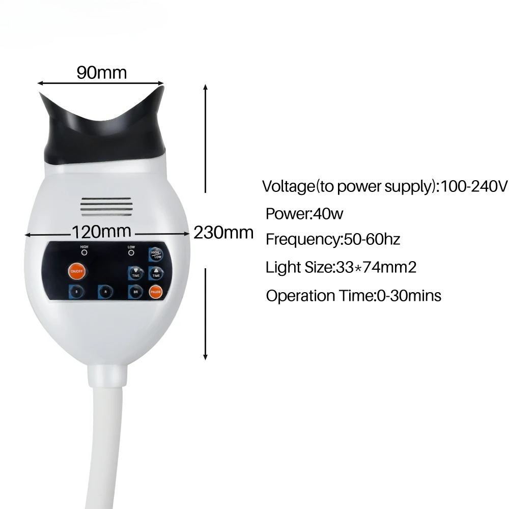 Adjustable 3 Colors LED Teeth  - đánh giá và giá Teeth Whitening Dental