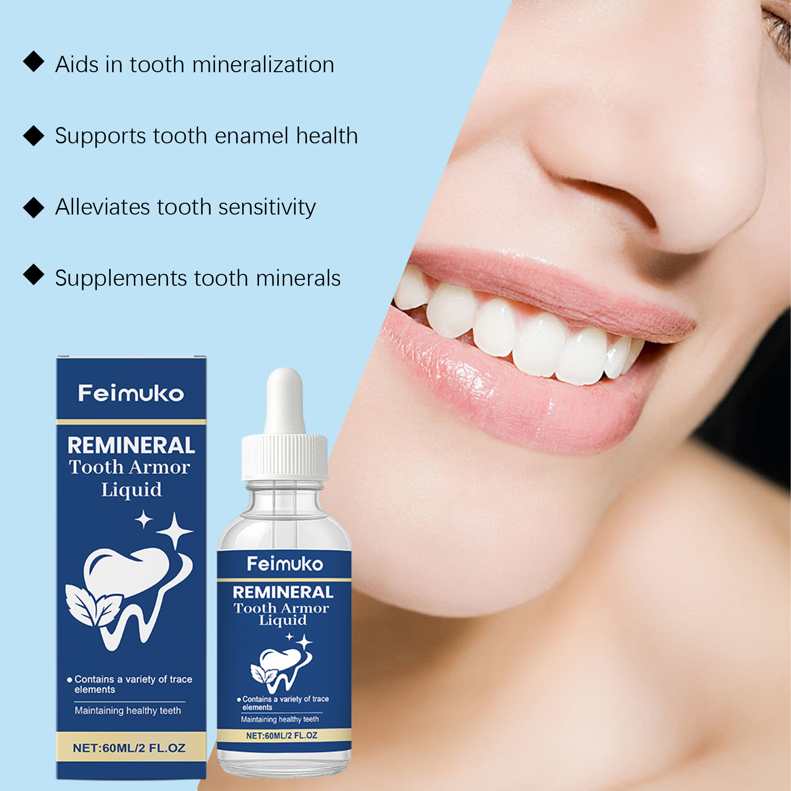 Tooth Care Liquid Hydroxyapati - đánh giá và giá Teeth Whitening Effective